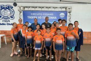 Equipe de natação da SEJUVEL representa Três Lagoas em circuito de Campo Grande e conquista mais de 50 medalhas