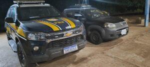 PRF recupera veículo em Água Clara (MS)
