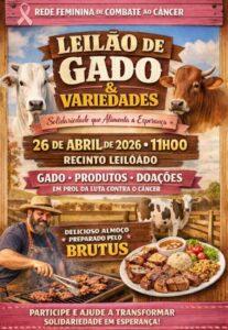 Amanhã tem Leilão da Rede Feminina de Combate ao Câncer em Três Lagoas