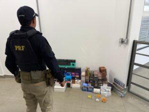 PRF apreende medicamentos e cigarros em Três Lagoas (MS)