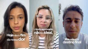 Nikolas mostra parentes de presos políticos pedindo aprovação da anistia