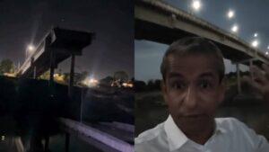 Vídeo: Ponte de R$36 milhões desaba no Acre, 2 anos após inaugurada