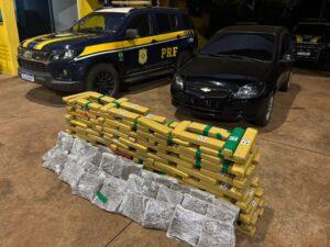 PRF apreende 174 Kg de maconha em Três Lagoas (MS)