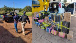 PRF intercepta carregamento de mais de meia tonelada de maconha e skunk e apreende 1 arma de fogo em Três Lagoas/MS