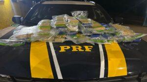 PRF apreende 36 kg de maconha em Água Clara/MS