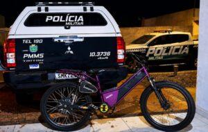 Bicicleta elétrica é recuperada pela Polícia Militar e receptador apreendido em Três Lagoas