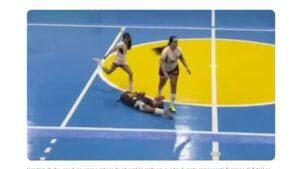Jogadora de futsal é suspensa por cinco anos após chutar a cabeça de adversária no Ceará
