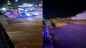 Motociclista morre após ser atropelado por “Carreta da Alegria” em RO. Veja vídeo