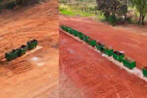 Prefeitura amplia de 3 para 12 o número de caçambas às margens da BR-158