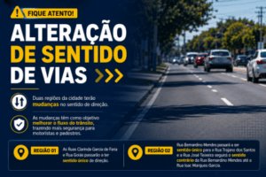 ALTERAÇÃO NO TRÂNSITO – Prefeitura iniciará mudanças no sentido de circulação de quatro vias em Três Lagoas