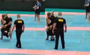 Atleta de jiu-jitsu aplica golpe proibido e oponente corre risco de ficar tetraplégico