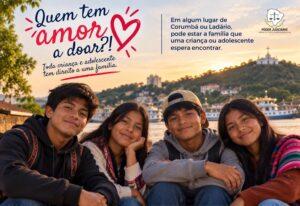 “Quem tem amor a doar?!”: campanha em Corumbá busca famílias para crianças e adolescentes acolhidos