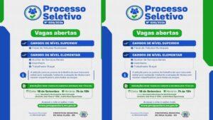 PROCESSO SELETIVO Nº 020/2026 | VAGAS ABERTAS