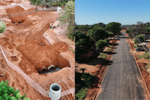 Obras recuperam trecho da Rua Manuel de Faria com a Rua Sebastião G. de Carvalho e levam pavimentação à região