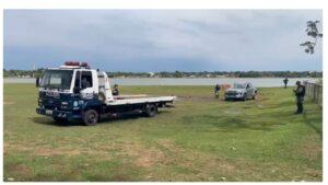 TRÊS LAGOAS: Camionete é encontrada dentro da Lagoa Maior neste sábado