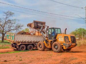 Mutirão de limpeza continua pelas ruas de Selvíria