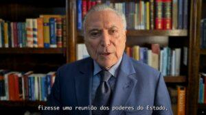 Temer pede que Lula reúna poderes e oposição e pacifique o Brasil