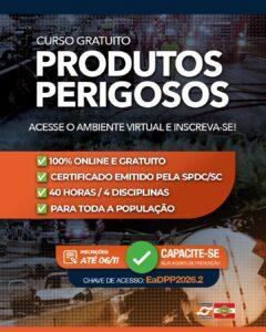 Defesa Civil abre inscrições para curso gratuito e online sobre produtos perigosos