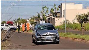 Ciclista de 50 anos é atingida por carro e morre em Paranaíba