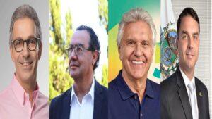 Romeu Zema,  Augusto Cury e Ronaldo Caiado apoiam Flávio Bolsonaro